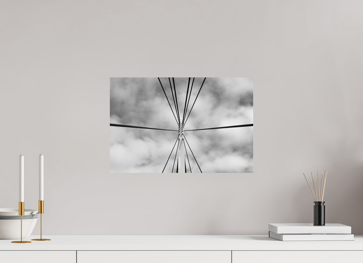 Suspension - Schwarzweiß-Fotografie - Hochwertiger Abzug in Galeriequalität