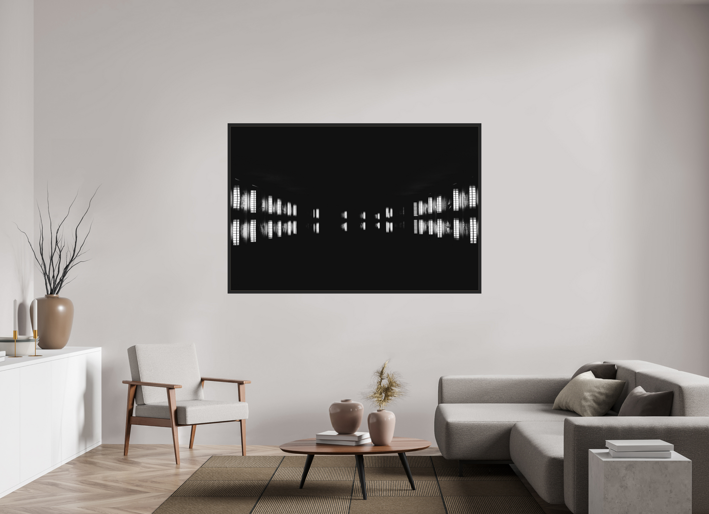 Float - Abstract Black and White Night Photography - Gallery-Quality Premium Print