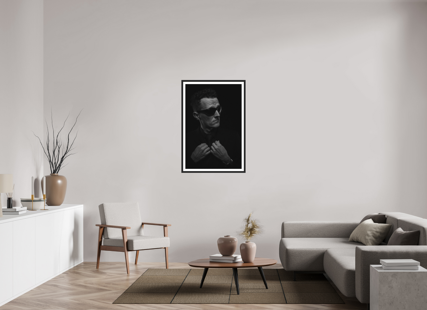 Showdown II - Schwarzweiß-Fotografie, Portrait - Hochwertiger Abzug in Galeriequalität