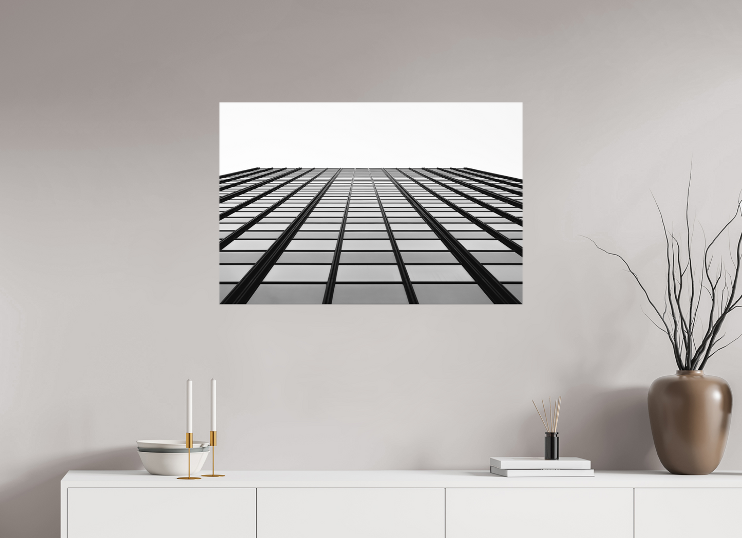 Grid III - Schwarzweiß-Architekturfotografie - Hochwertiger Abzug in Galeriequalität