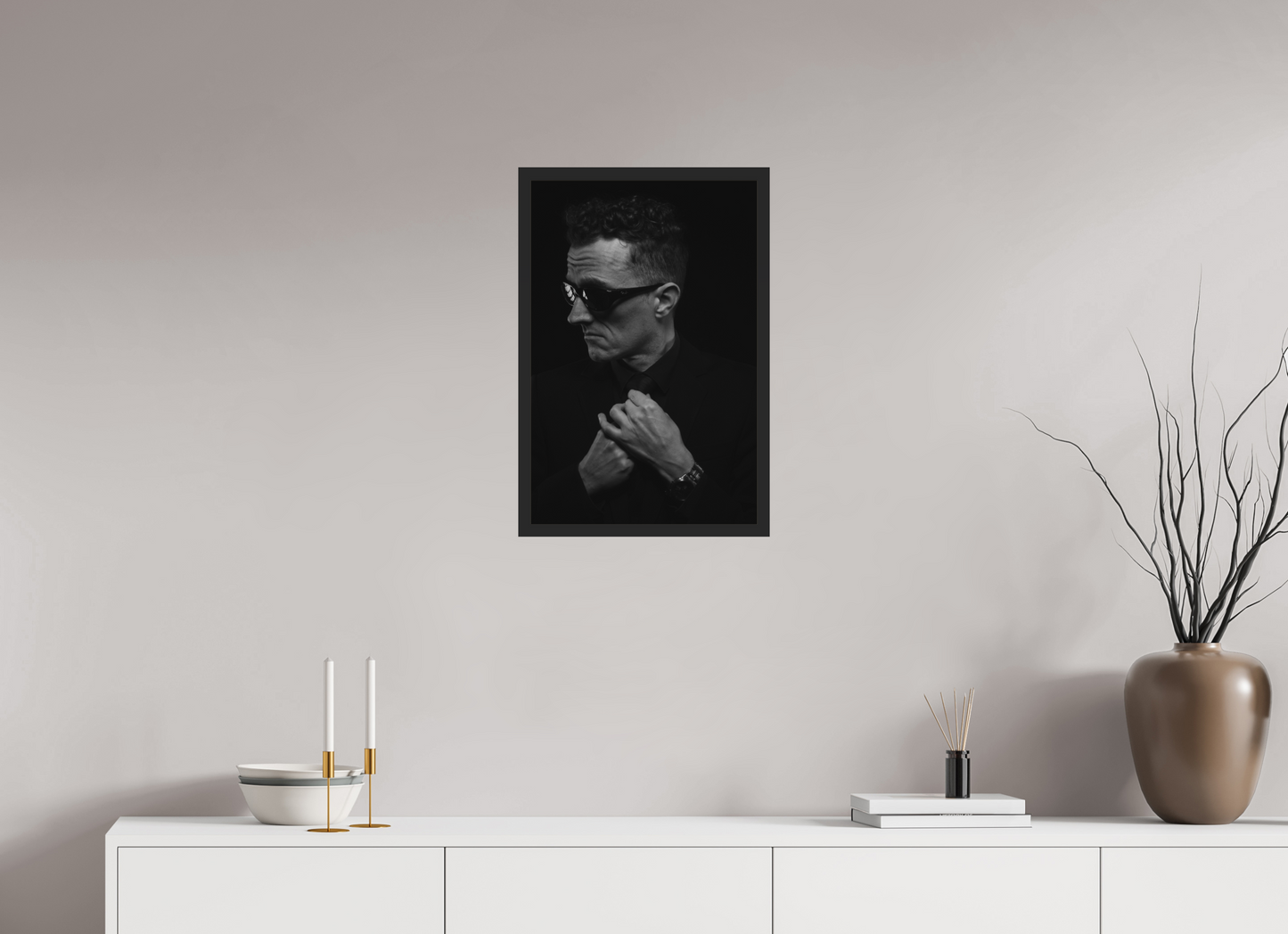 Showdown III - Schwarzweiß-Fotografie, Portrait - Hochwertiger Abzug in Galeriequalität
