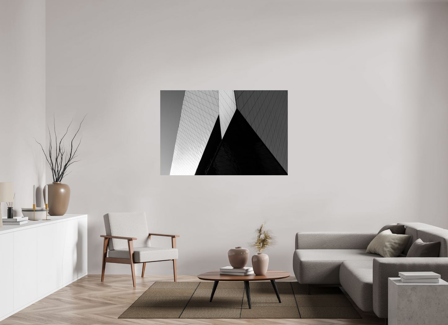 Triangles II - Black and White Architectural Photography - Gallery-Quality Premium Print