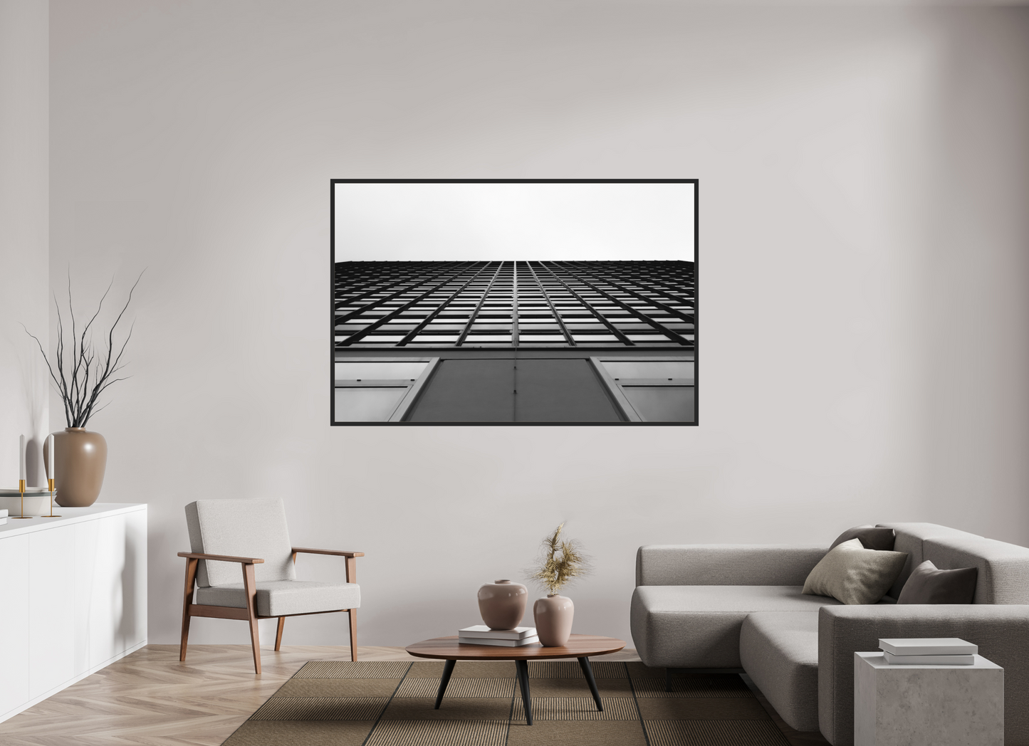Grid II - Schwarzweiß-Architekturfotografie - Hochwertiger Abzug in Galeriequalität