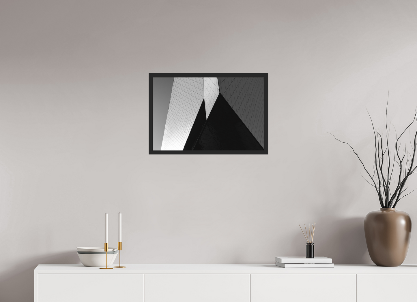 Triangles II - Black and White Architectural Photography - Gallery-Quality Premium Print
