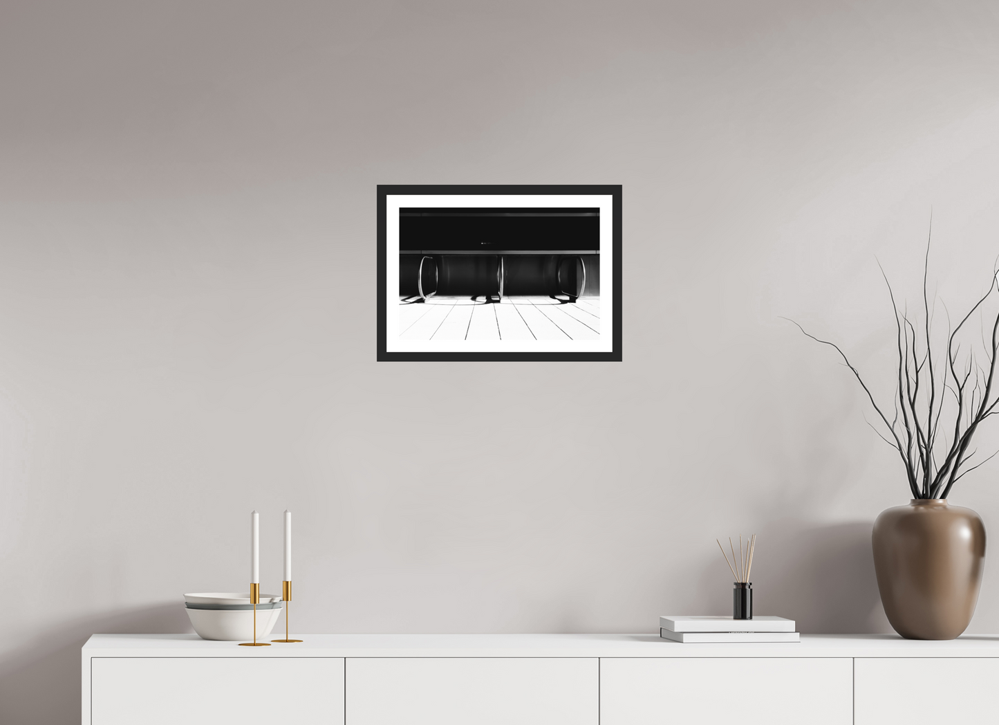 Triad - Schwarzweiß-Fotografie - Hochwertiger Abzug in Galeriequalität