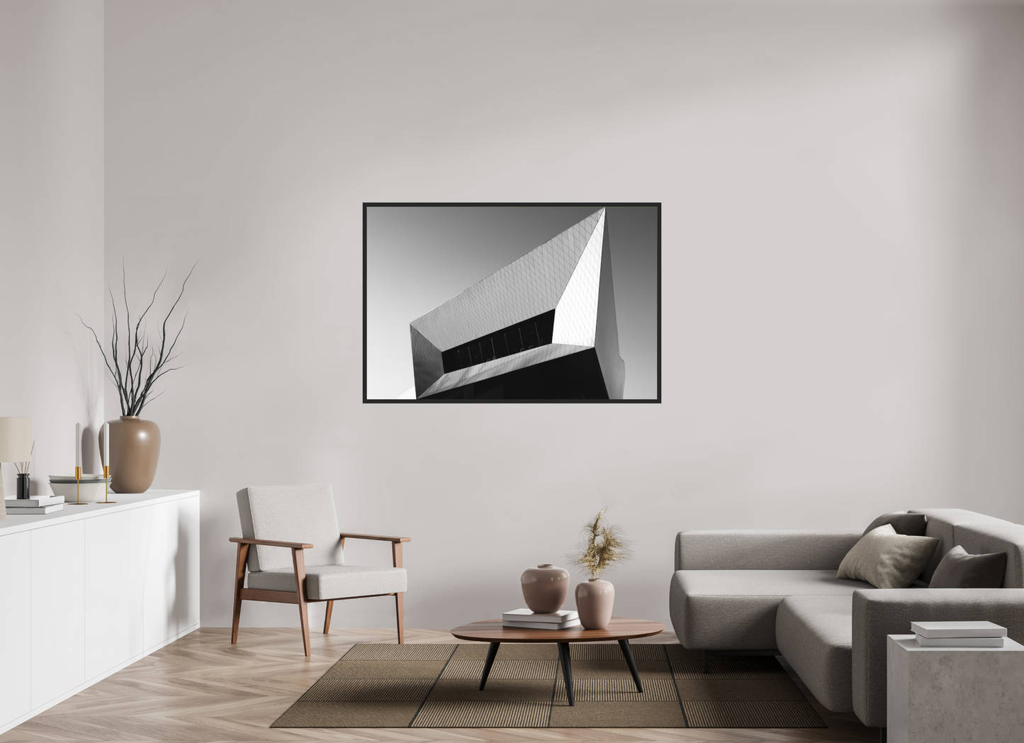 Distortion - Schwarzweiß-Architekturfotografie - Hochwertiger Abzug in Galeriequalität