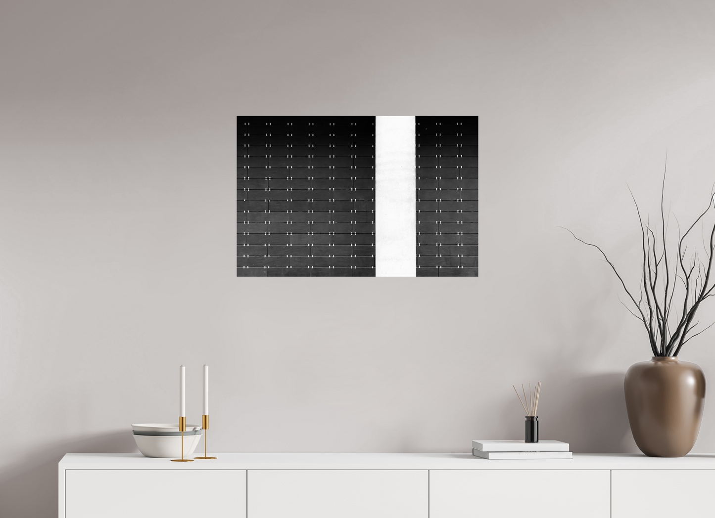 75 x 50 cm, Baryta Photo Print Drawers -Schwarzweiß-Fotografie, Naheinstellung - Hochwertiger Abzug in Galeriequalität