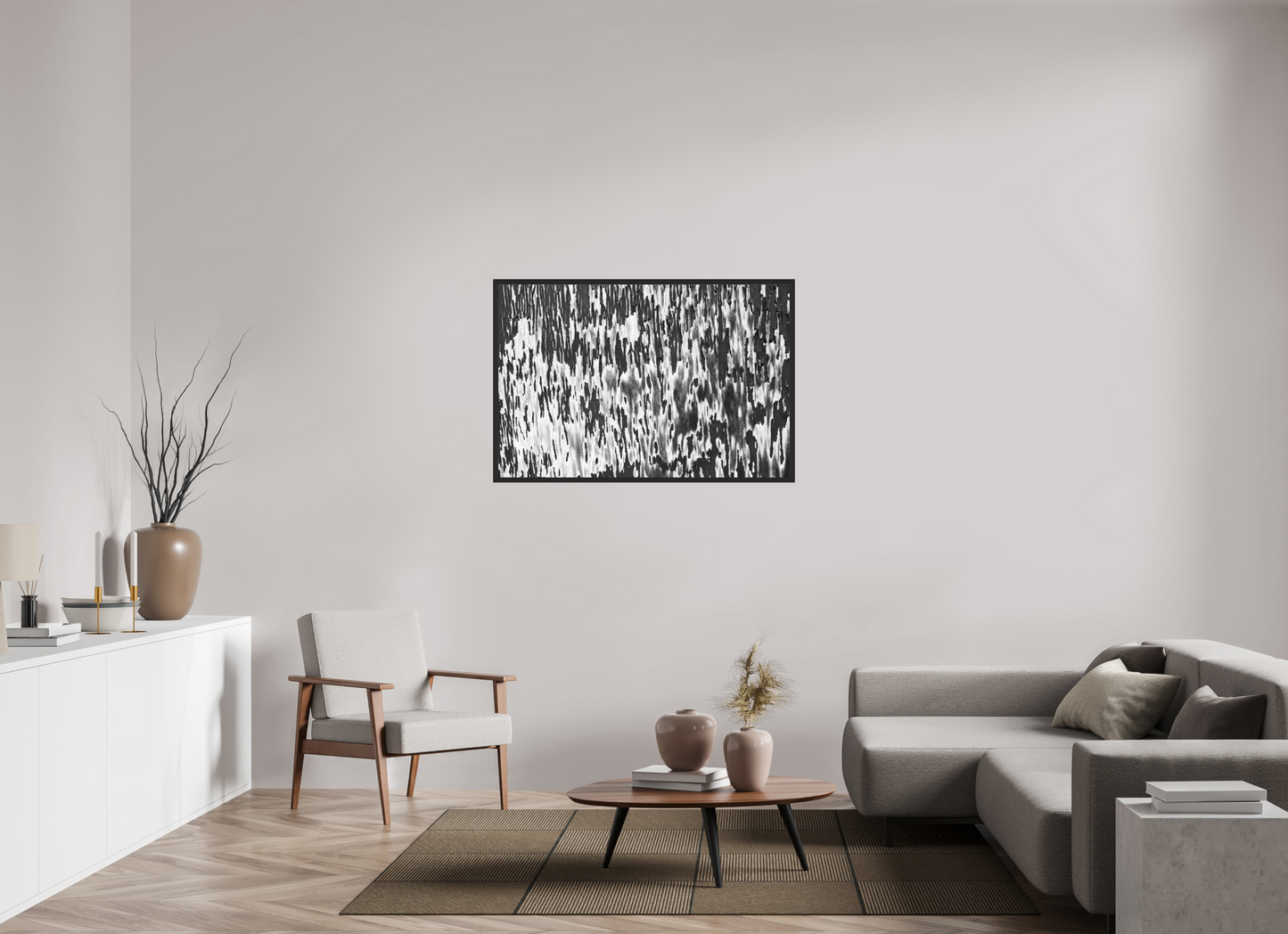 Chipping - Abstrakte Schwarzweiß-Fotografie, Nahaufnahme - Hochwertiger Abzug in Galeriequalität