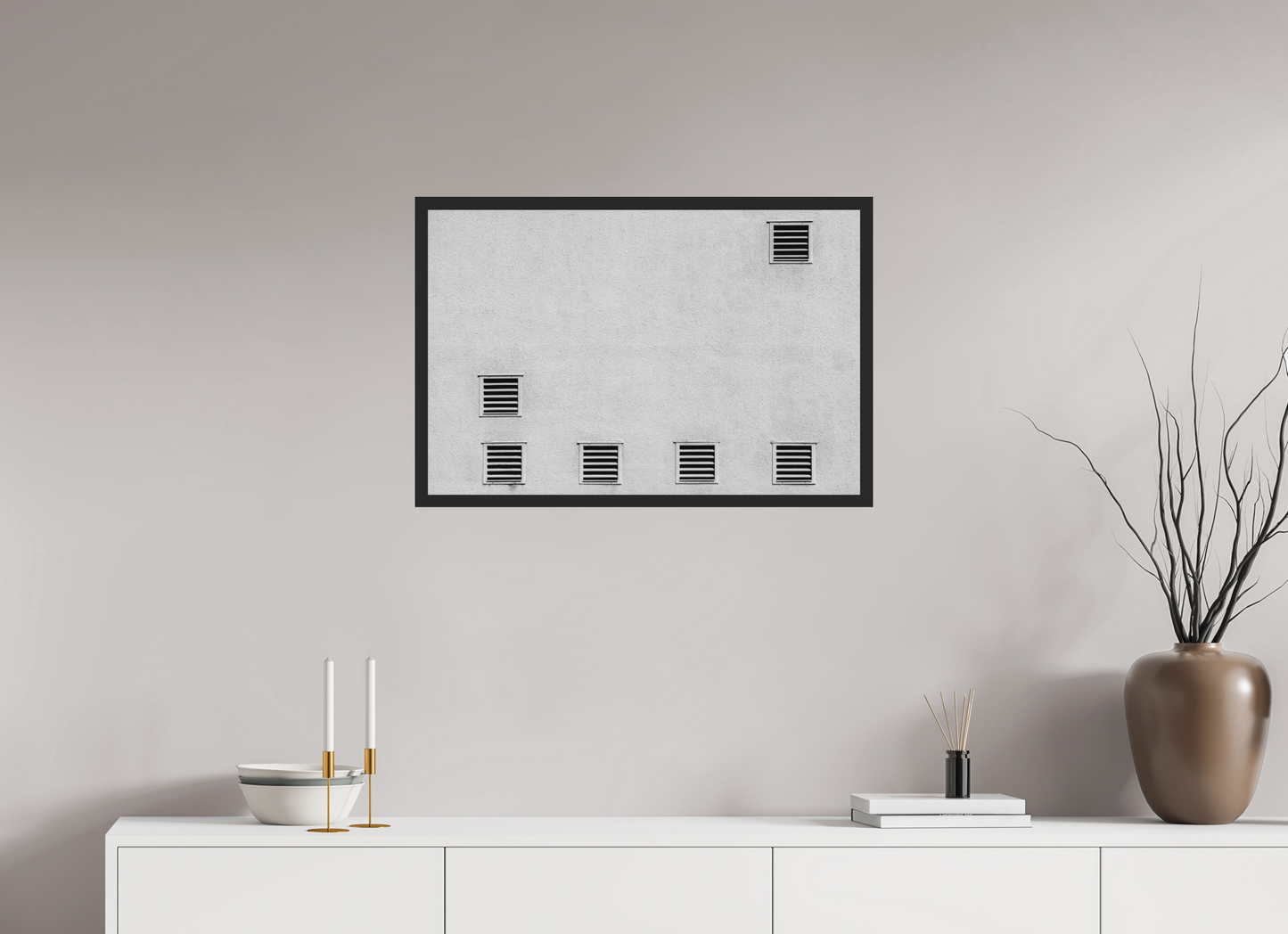 Odds - Minimalistische Schwarzweiß-Architekturfotografie - Hochwertiger Abzug in Galeriequalität