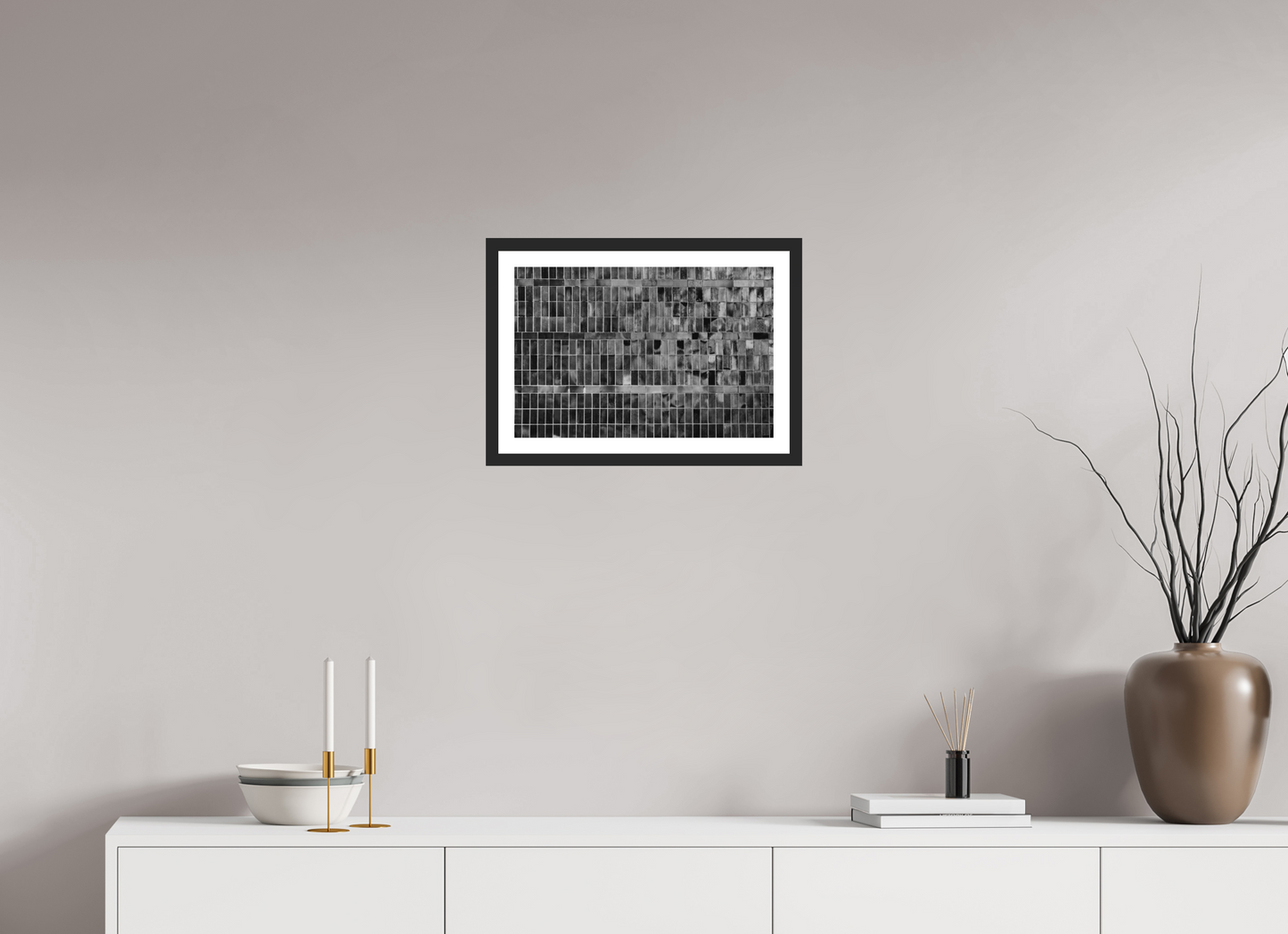Tiles - Schwarzweiß-Fotografie, Naheinstellung - Hochwertiger Abzug in Galeriequalität