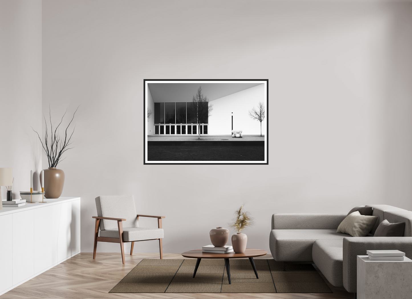 Vanishing - Schwarzweiß-Architekturfotografie - Hochwertiger Abzug in Galeriequalität