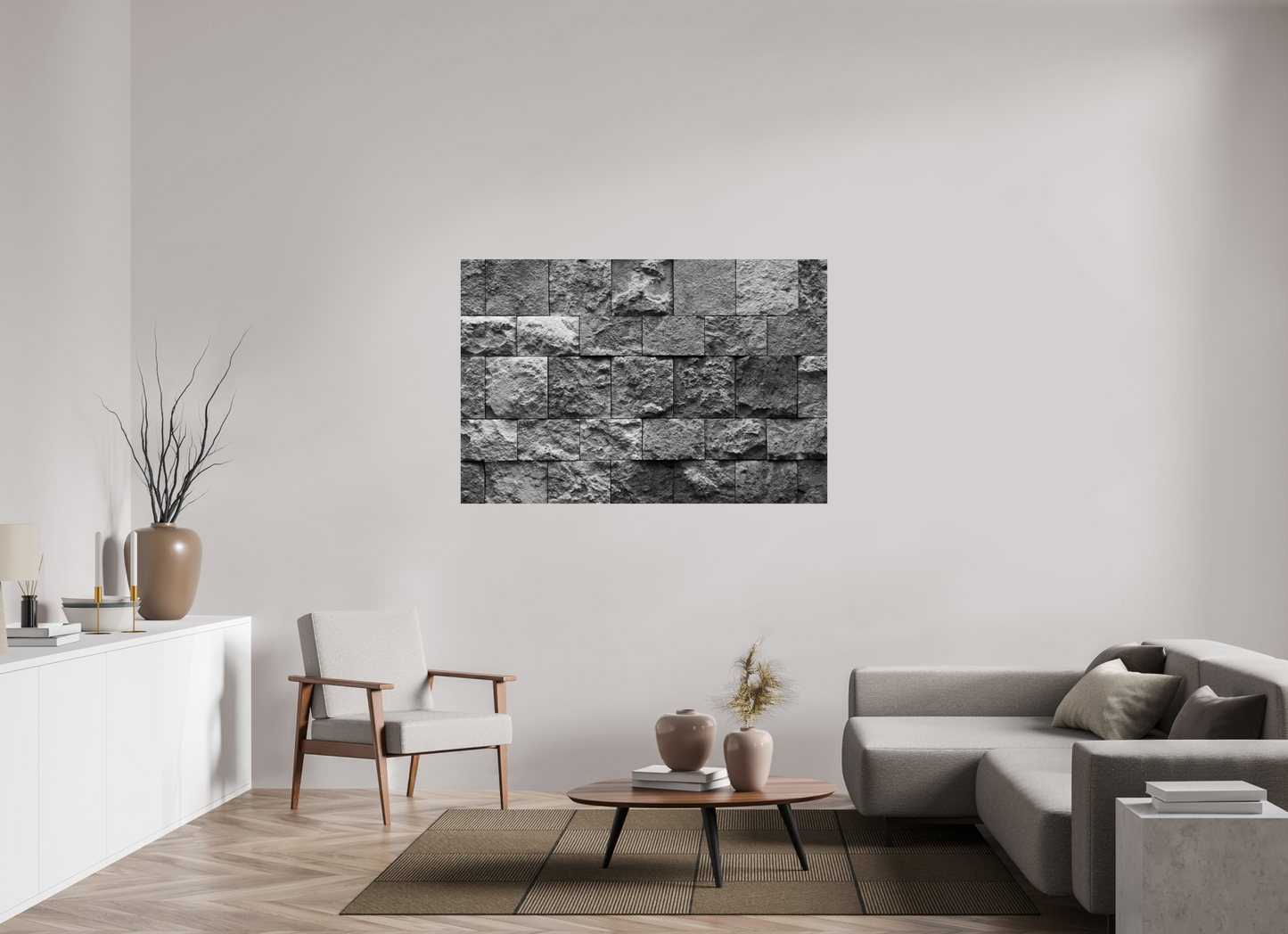 150 x 100 cm, Ilford Photo Print Misalignment - Abstrakte Schwarzweiß-Fotokunst - Hochwertiger Abzug in Galeriequalität
