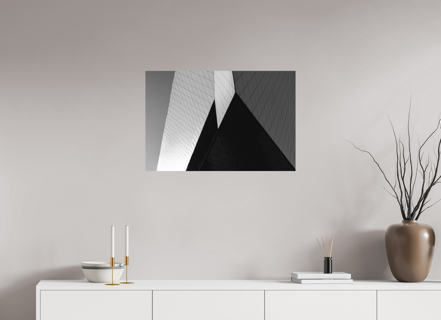 Triangles II - Black and White Architectural Photography - Gallery-Quality Premium Print