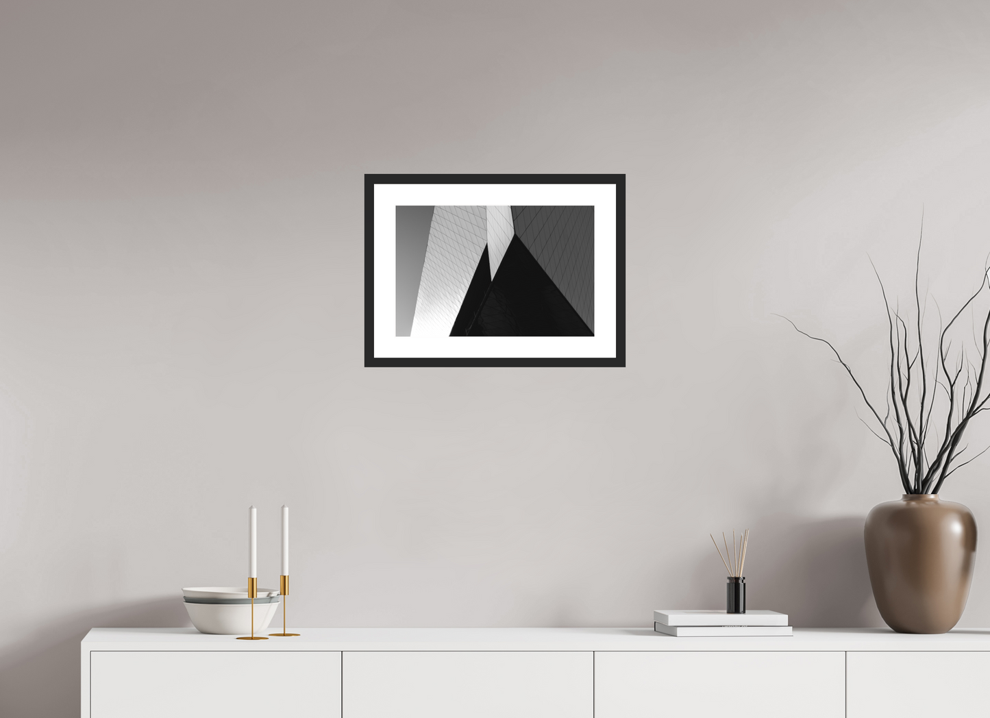 Triangles II - Black and White Architectural Photography - Gallery-Quality Premium Print