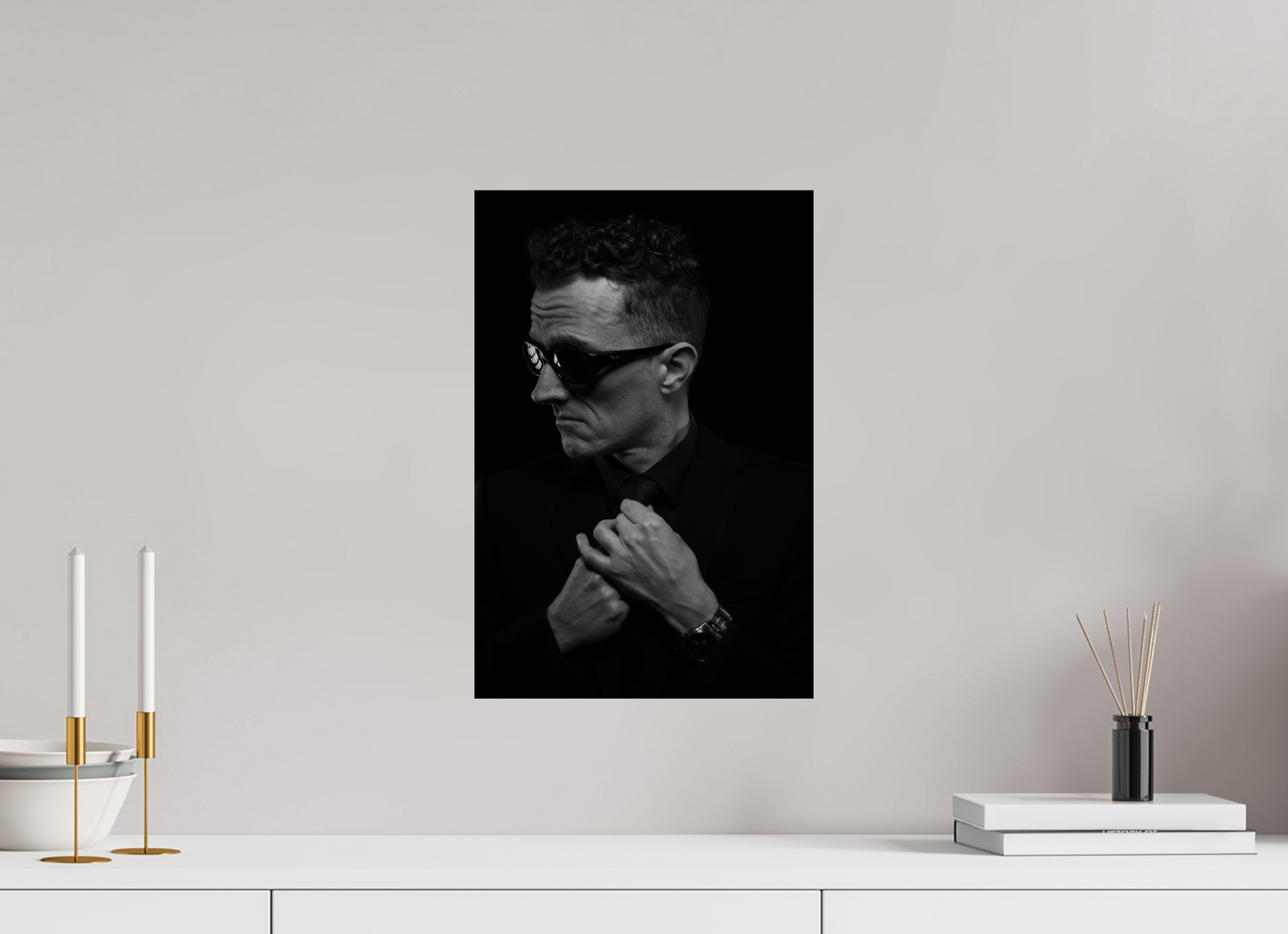 Showdown III - Schwarzweiß-Fotografie, Portrait - Hochwertiger Abzug in Galeriequalität