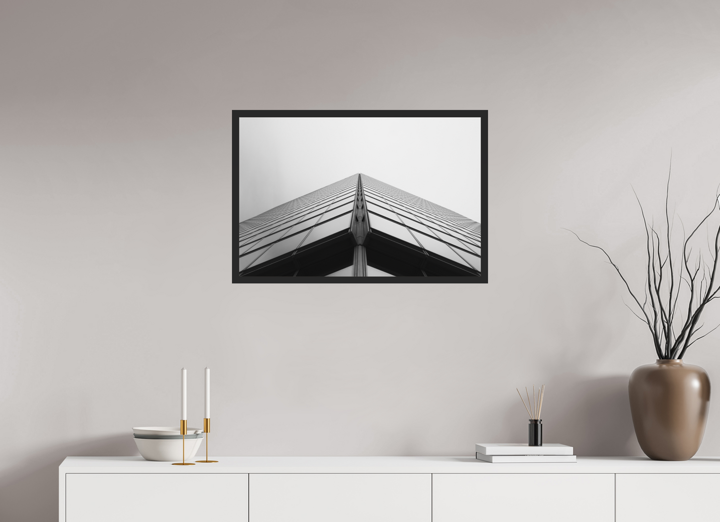 Peak - Schwarzweiß-Architekturfotografie - Hochwertiger Abzug in Galeriequalität