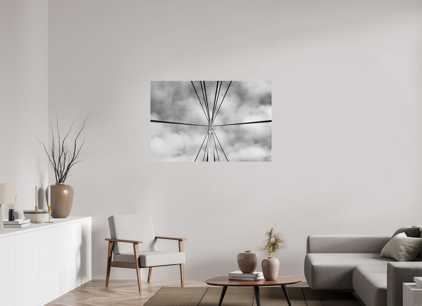 Suspension - Schwarzweiß-Fotografie - Hochwertiger Abzug in Galeriequalität