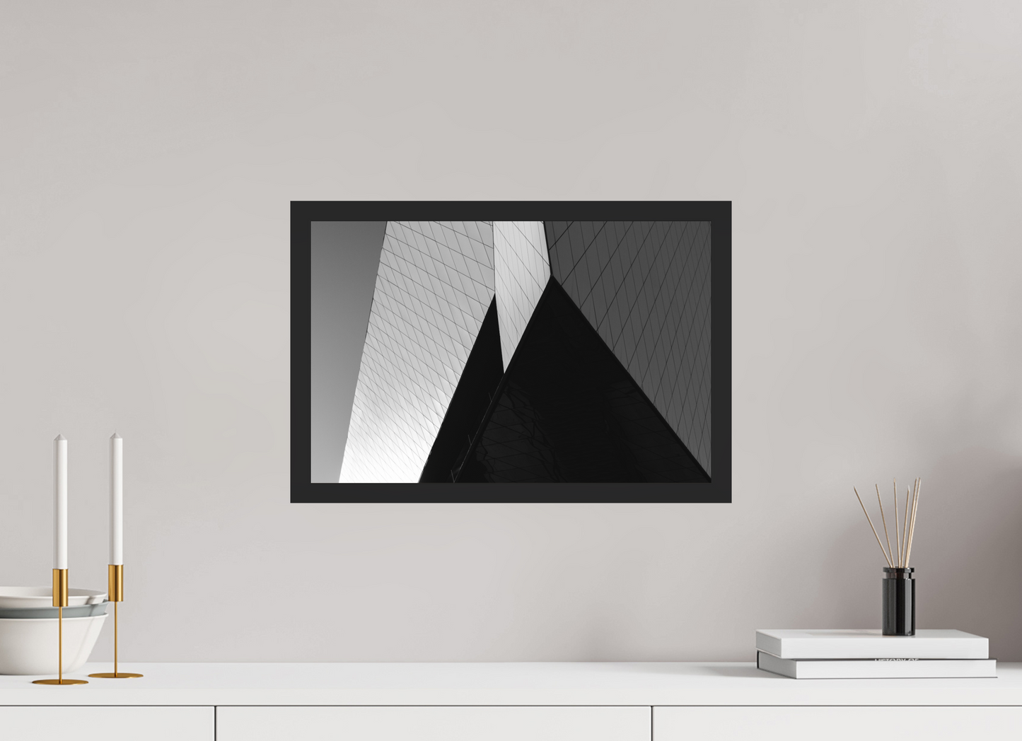 Triangles II - Black and White Architectural Photography - Gallery-Quality Premium Print