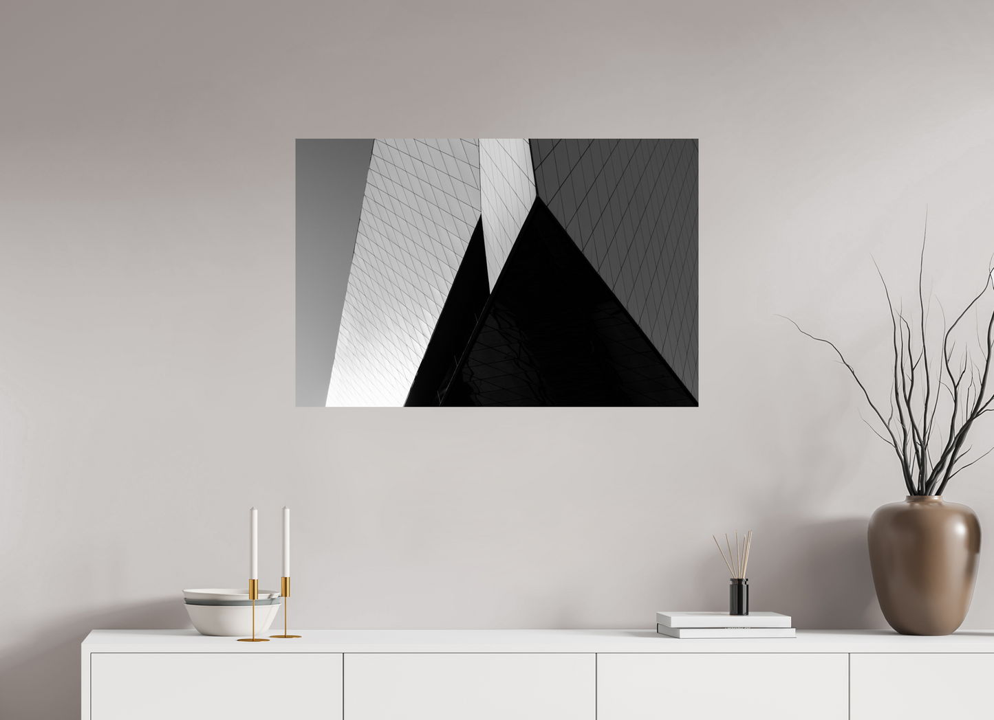 Triangles II - Black and White Architectural Photography - Gallery-Quality Premium Print
