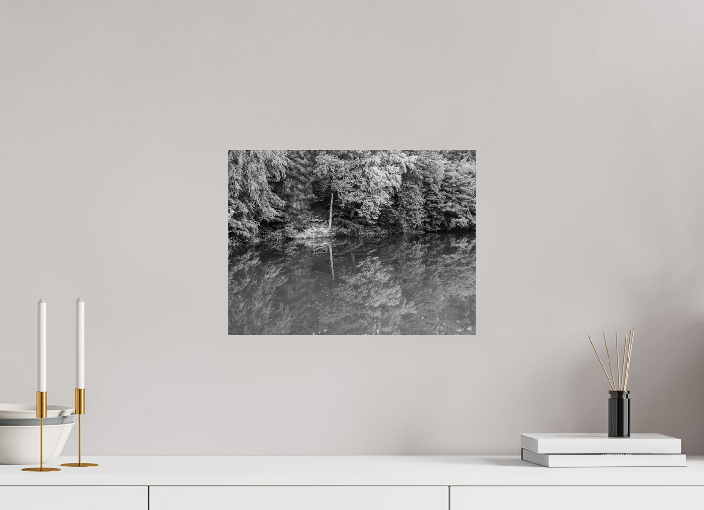 40 x 30 cm, Ilford Photo Print Parallel - Schwarzweiß Landschaftsfotografie - Hochwertiger Abzug in Galeriequalität