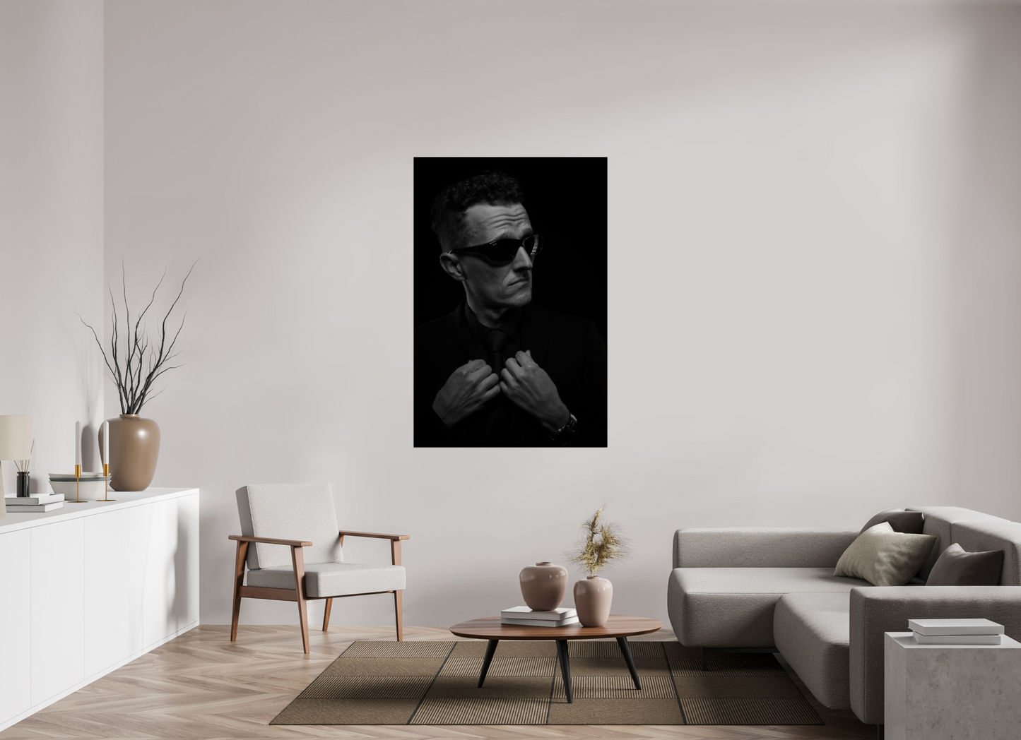 Showdown II - Schwarzweiß-Fotografie, Portrait - Hochwertiger Abzug in Galeriequalität
