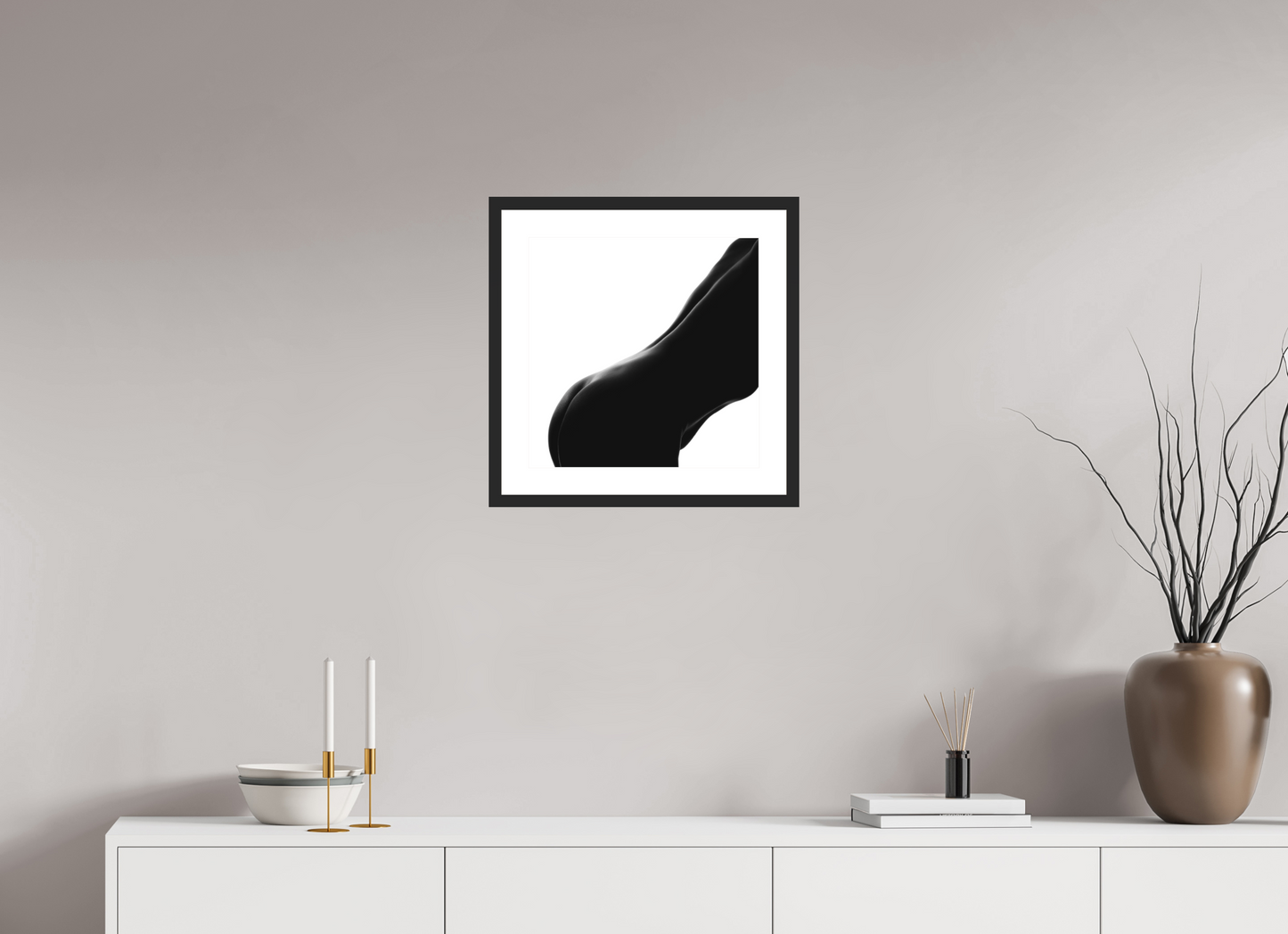 Silk - Schwarzweiß-Fotografie, Teilakt - Hochwertiger Abzug in Galeriequalität