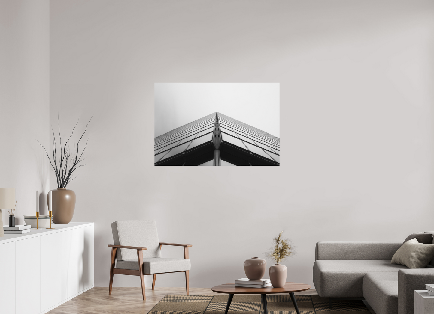 Peak - Schwarzweiß-Architekturfotografie - Hochwertiger Abzug in Galeriequalität