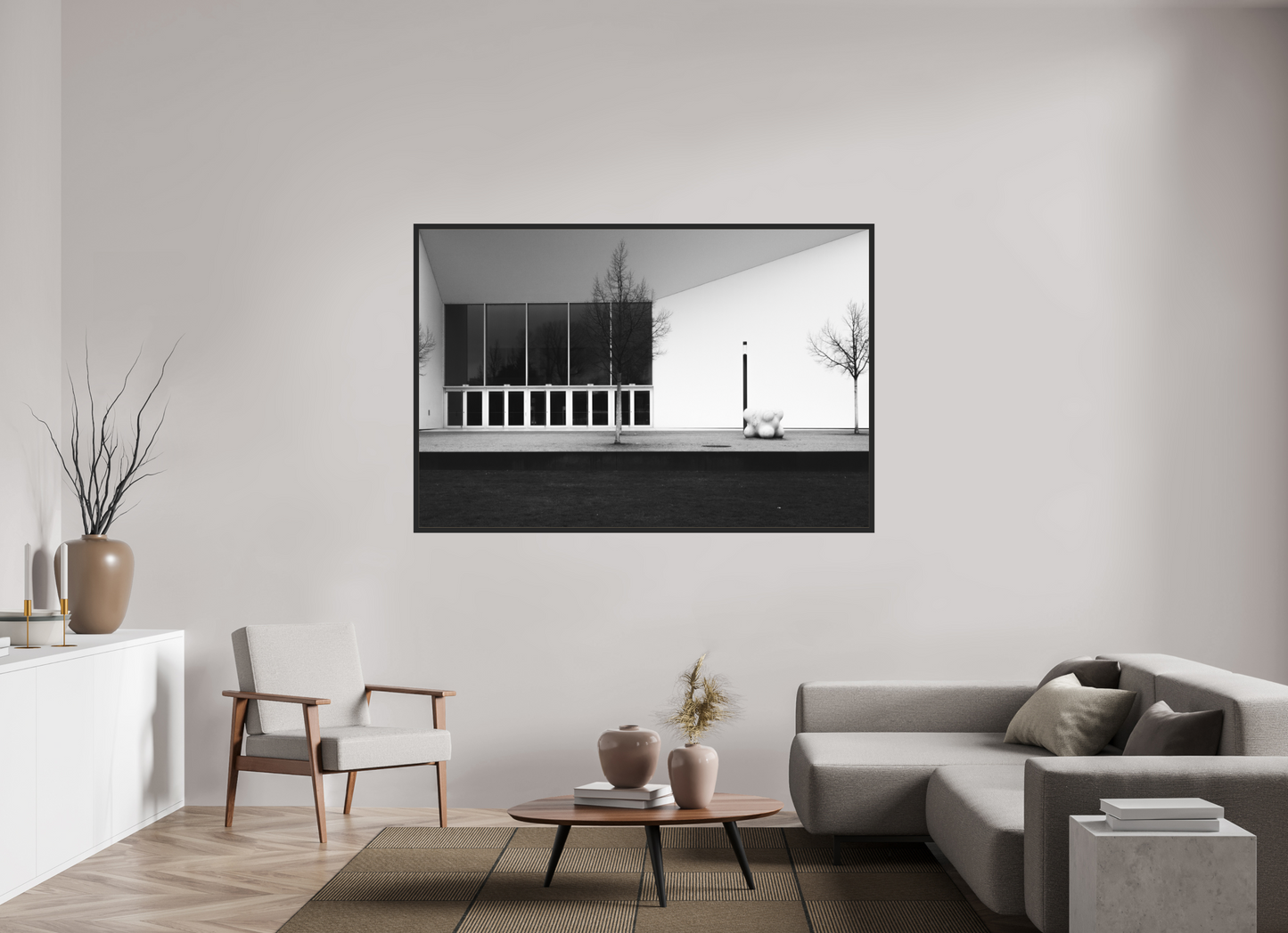Vanishing - Schwarzweiß-Architekturfotografie - Hochwertiger Abzug in Galeriequalität