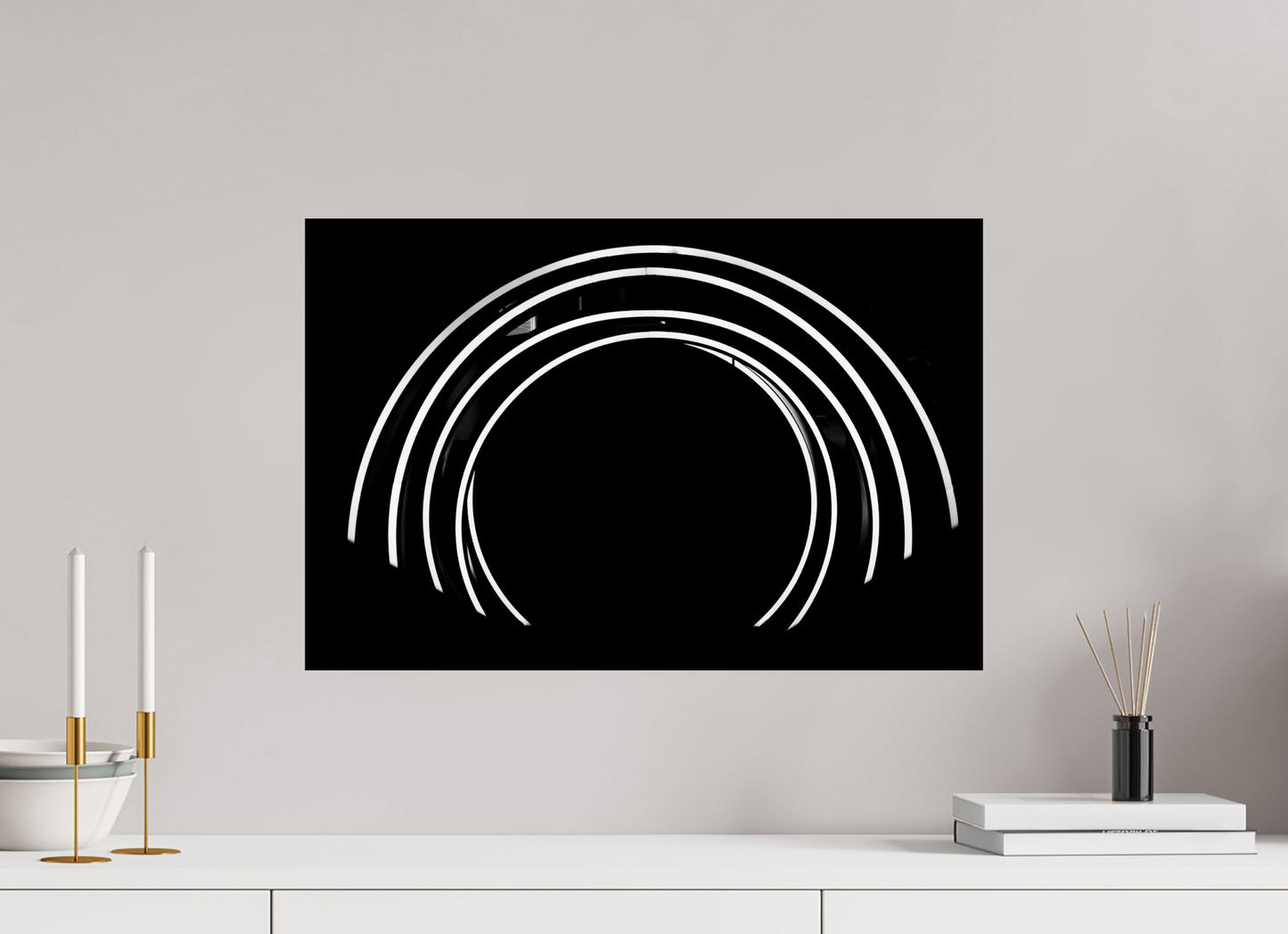 60 x 40 cm, Ilford Photo Print Portal - Abstrakte Schwarzweiß-Fotokunst - Hochwertiger Abzug in Galeriequalität