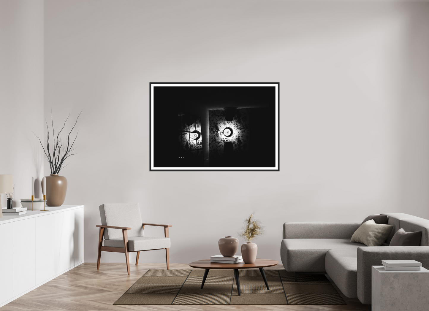 Nova - Schwarzweiß-Nachtfotografie - Hochwertiger Abzug in Galeriequalität