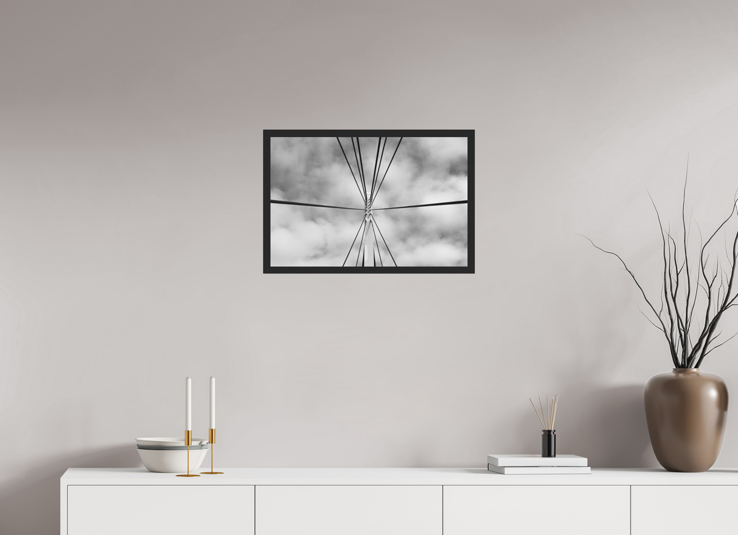 Suspension - Schwarzweiß-Fotografie - Hochwertiger Abzug in Galeriequalität