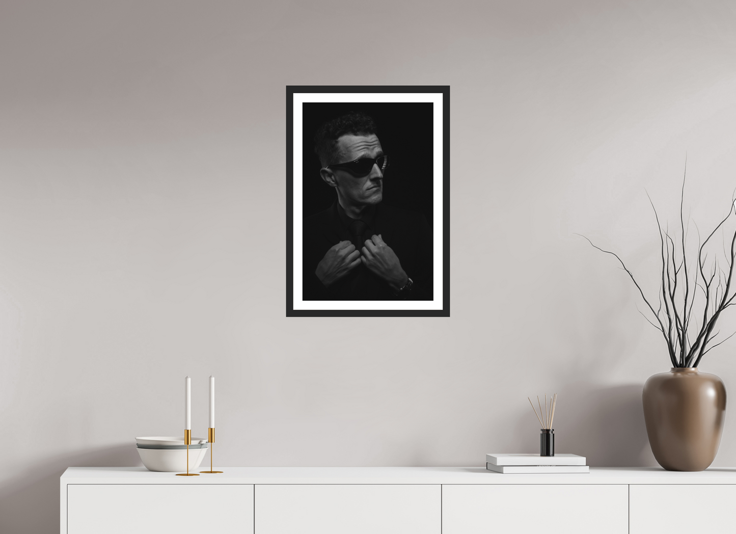 Showdown II - Schwarzweiß-Fotografie, Portrait - Hochwertiger Abzug in Galeriequalität