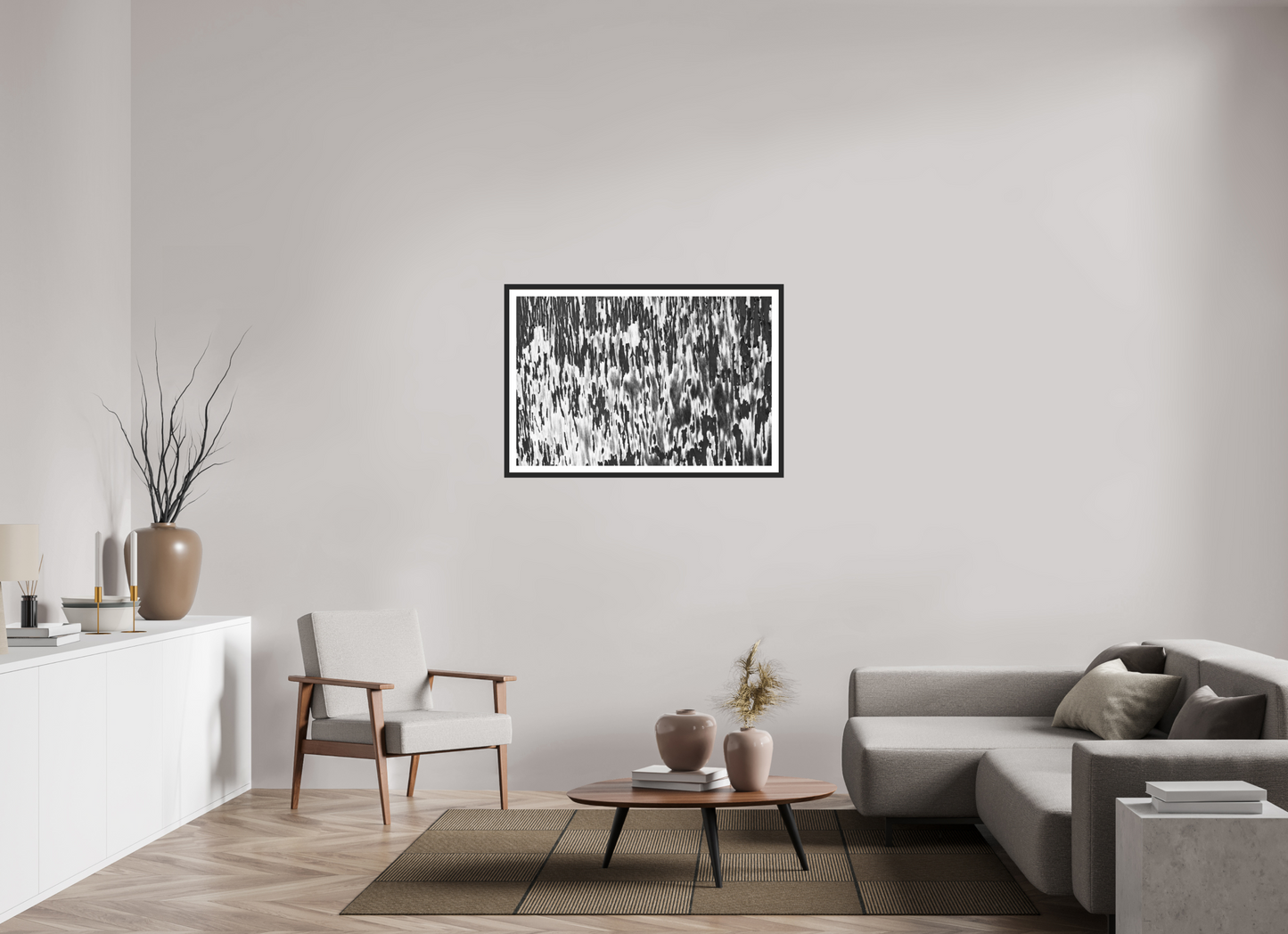 Chipping - Abstrakte Schwarzweiß-Fotografie, Nahaufnahme - Hochwertiger Abzug in Galeriequalität
