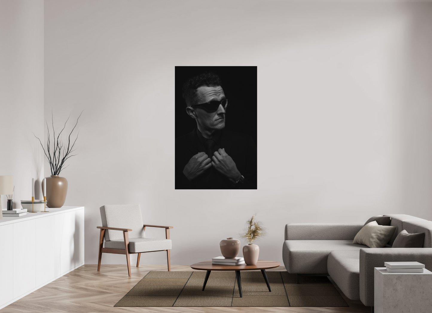 Showdown II - Schwarzweiß-Fotografie, Portrait - Hochwertiger Abzug in Galeriequalität