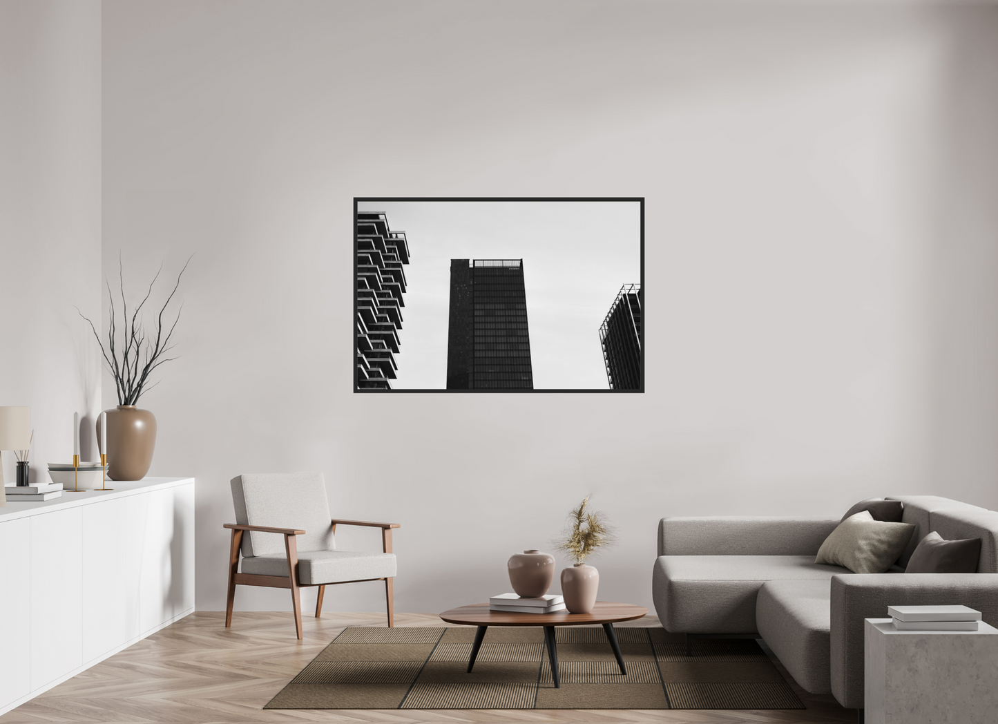 Trium - Black and White Architectural Fine Art Photography - High-Quality Print