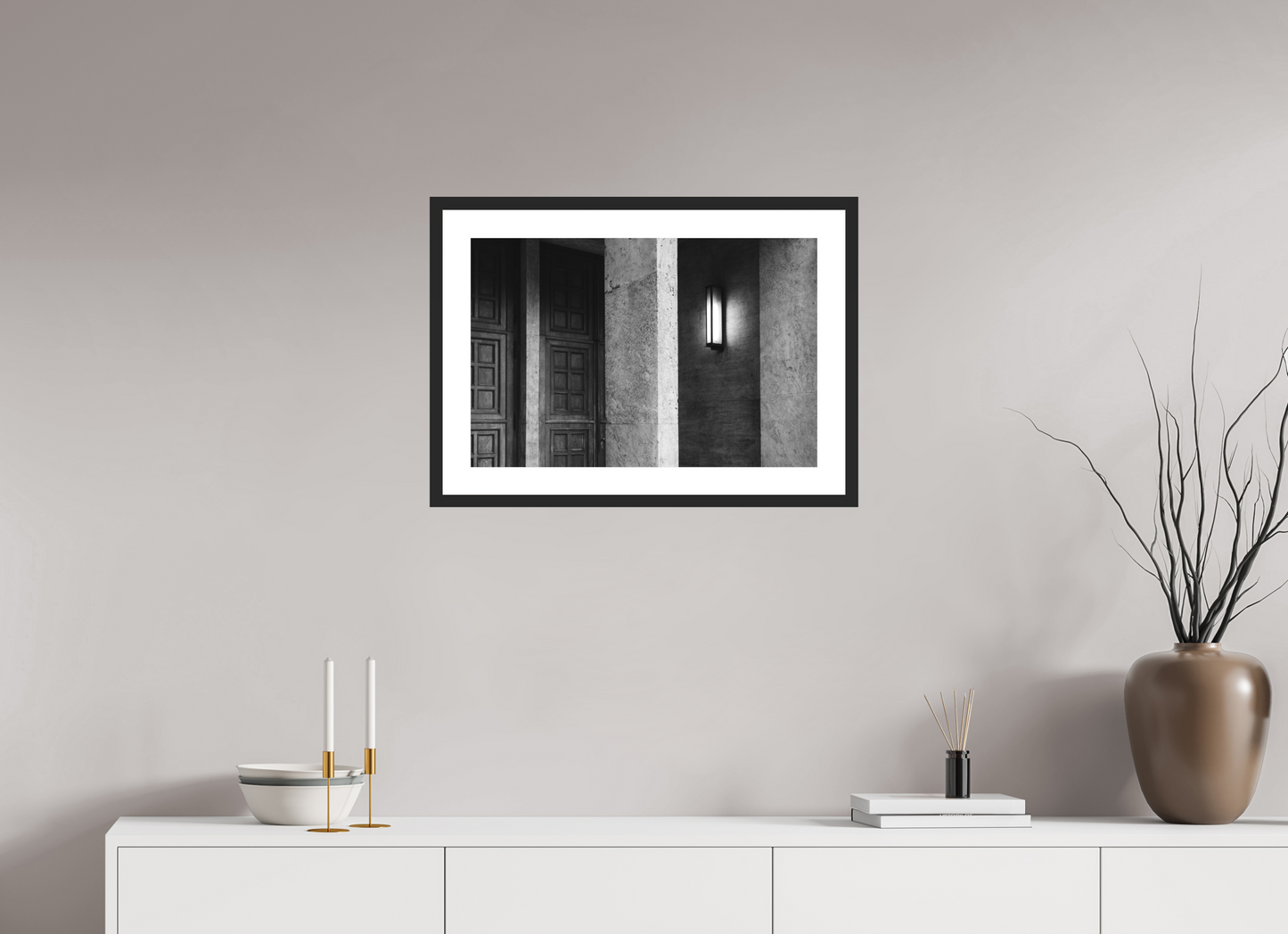 60 x 40 cm, Baryta Framed with Passepartout and Premium Glass Beacon - Schwarzweiß-Fotokunst - Hochwertiger Abzug in Galeriequalität