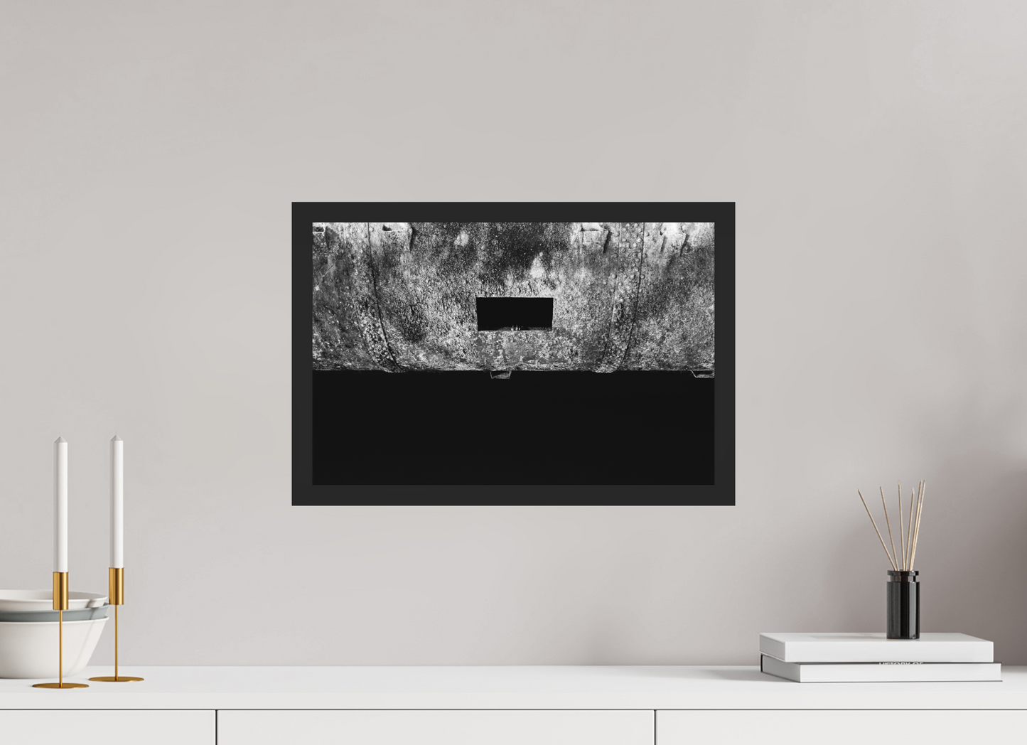 Peek - Abstrakte Schwarzweiß-Fotografie - Hochwertiger Abzug in Galeriequalität