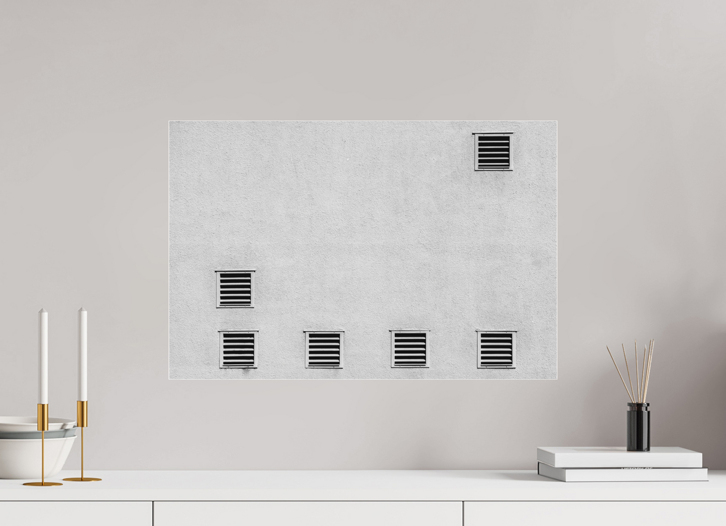 Odds - Minimalistische Schwarzweiß-Architekturfotografie - Hochwertiger Abzug in Galeriequalität