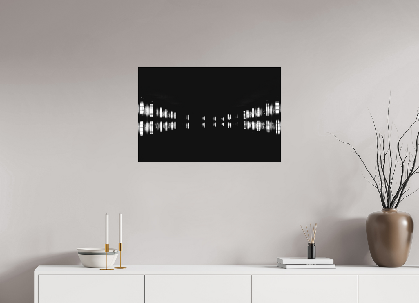 Float - Abstract Black and White Night Photography - Gallery-Quality Premium Print