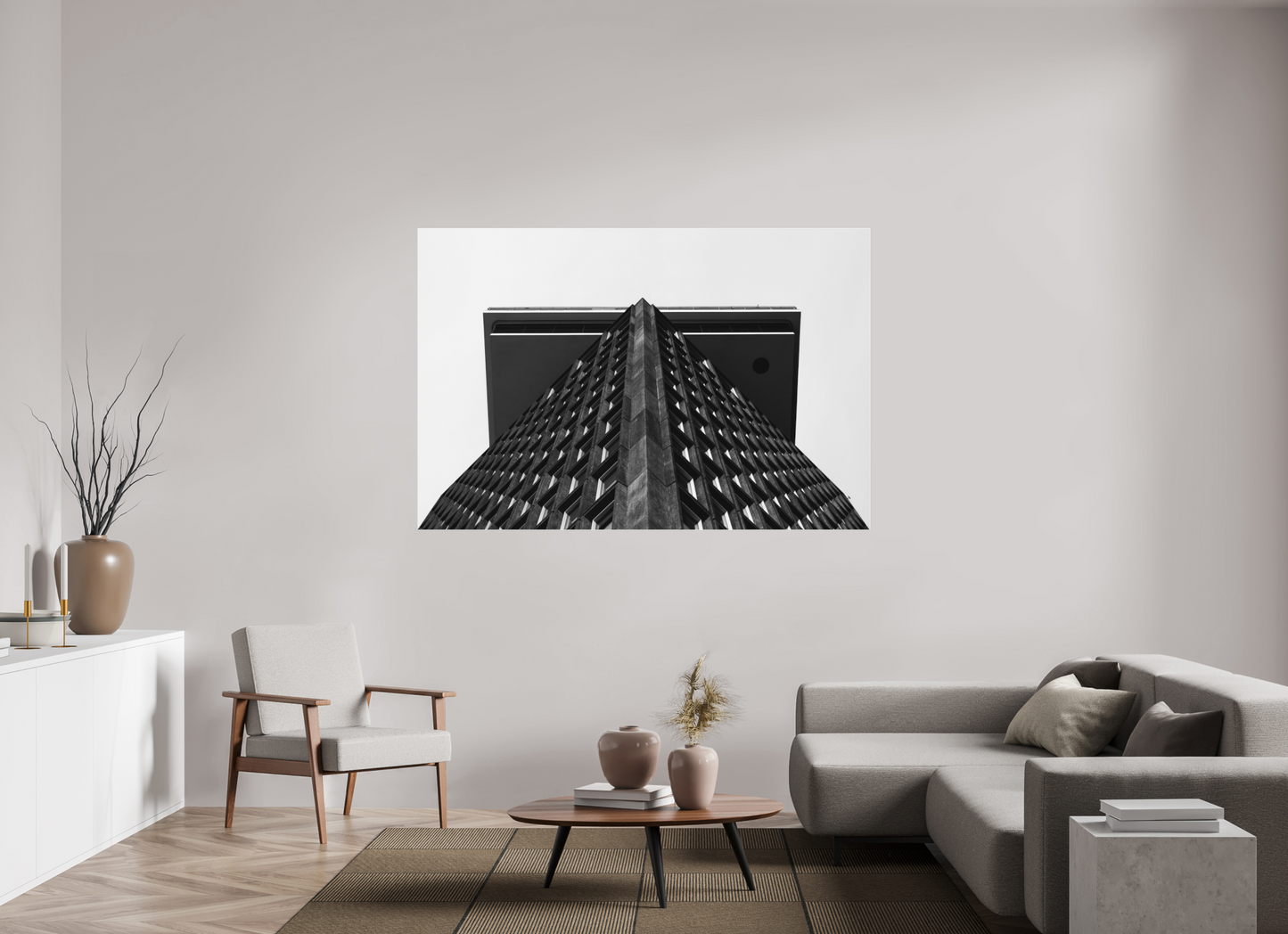 Tabletop - Schwarzweiß-Architekturfotografie - Hochwertiger Abzug in Galeriequalität