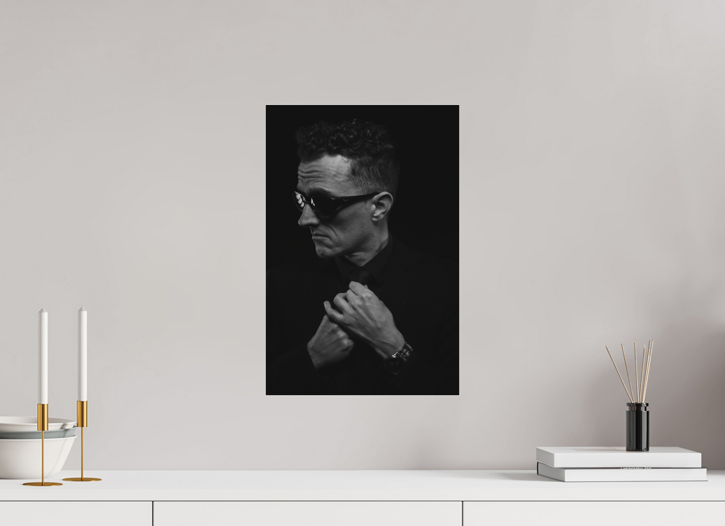 Showdown III - Schwarzweiß-Fotografie, Portrait - Hochwertiger Abzug in Galeriequalität