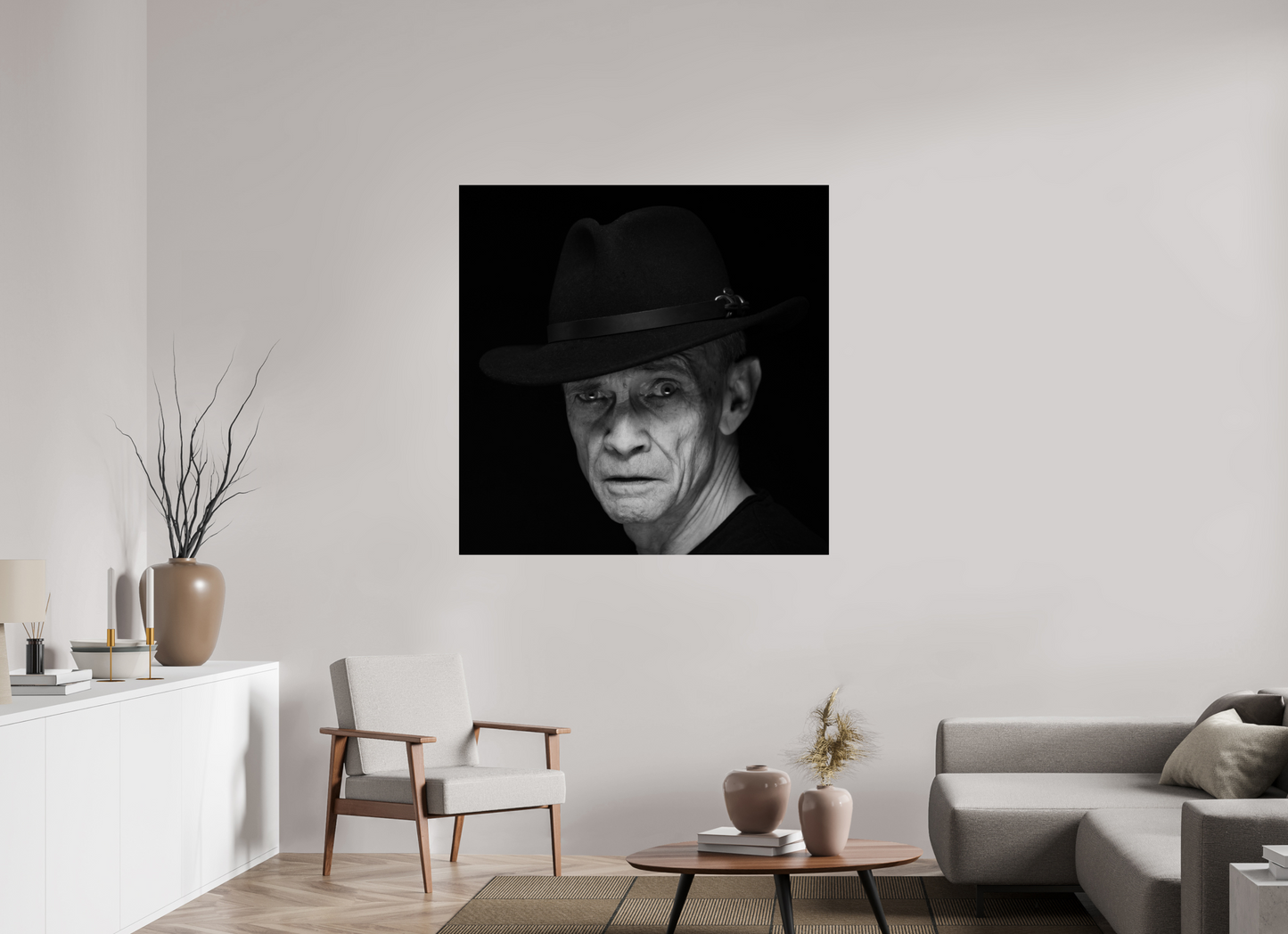 Showdown - Schwarzweiß-Fotografie, Portrait - Hochwertiger Abzug in Galeriequalität