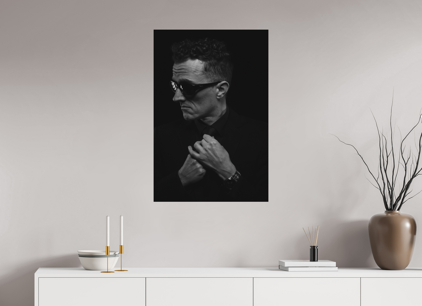 Showdown III - Schwarzweiß-Fotografie, Portrait - Hochwertiger Abzug in Galeriequalität
