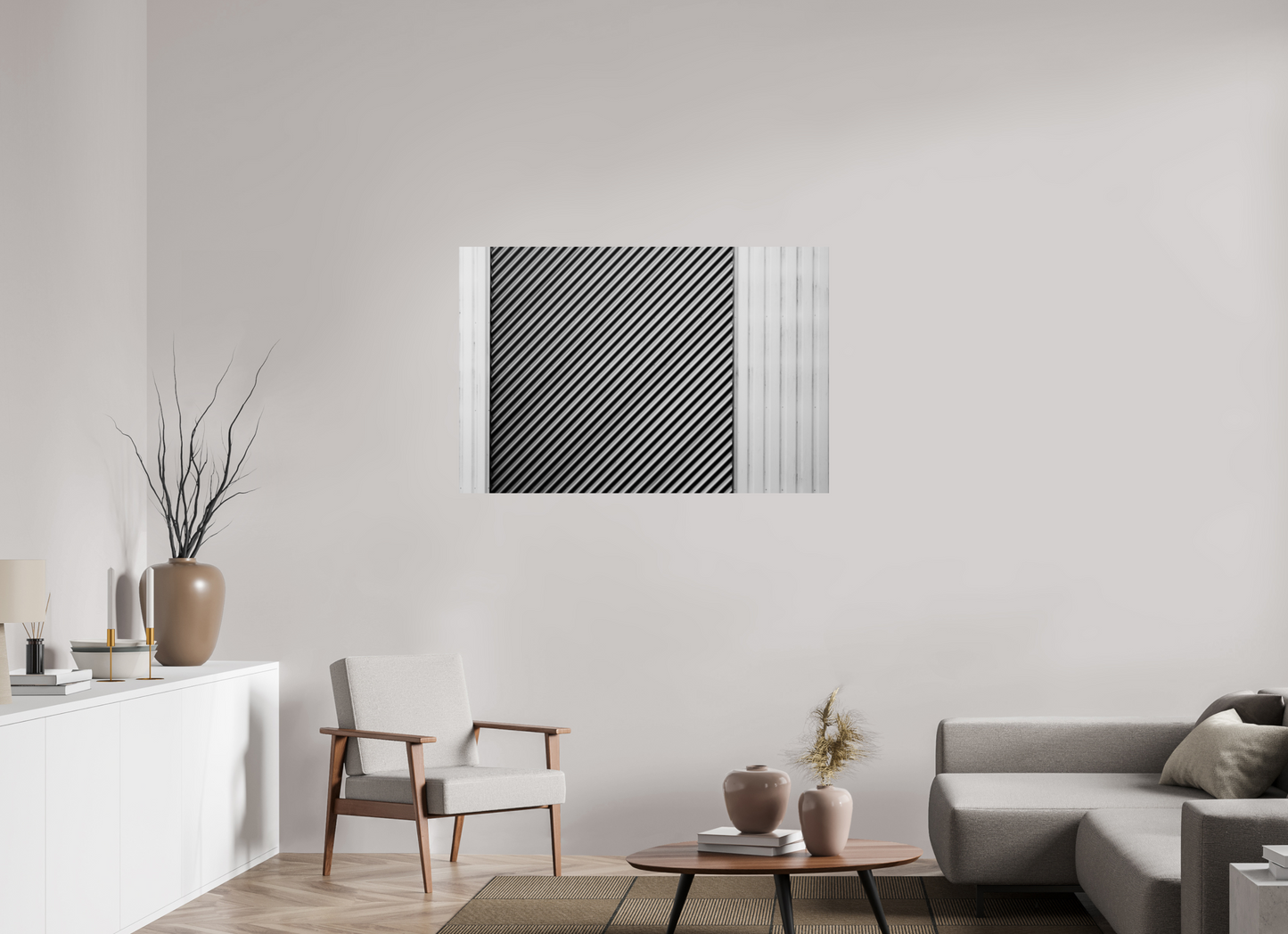 120 x 80 cm, Ilford Photo Print Strobe - Abstrakte Schwarzweiß-Fotografie - Hochwertiger Abzug in Galeriequalität