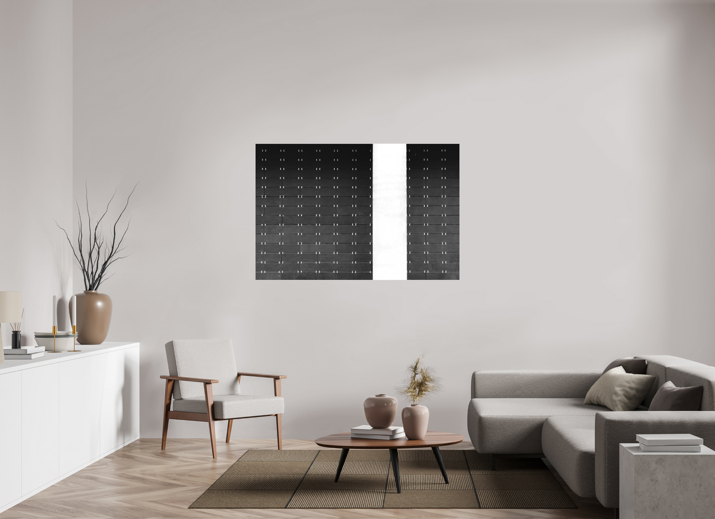 150 x 100 cm, Ilford on Aluminium behind Acrylic Glass Drawers -Schwarzweiß-Fotografie, Naheinstellung - Hochwertiger Abzug in Galeriequalität