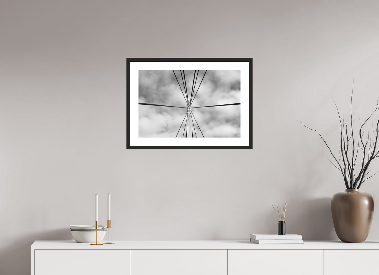 Suspension - Schwarzweiß-Fotografie - Hochwertiger Abzug in Galeriequalität