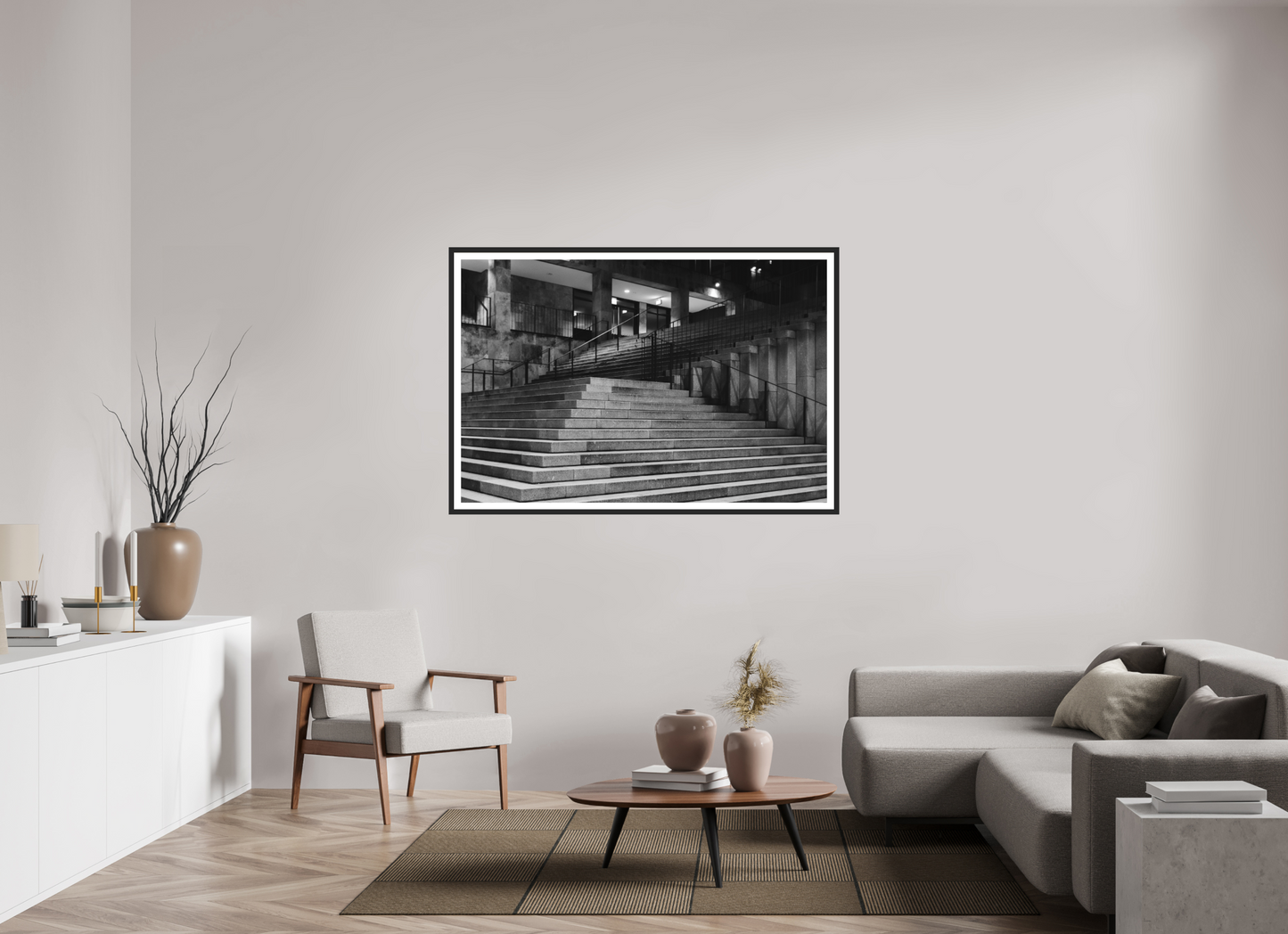 Fold - Schwarzweiß-Architekturfotografie - Hochwertiger Abzug in Galeriequalität
