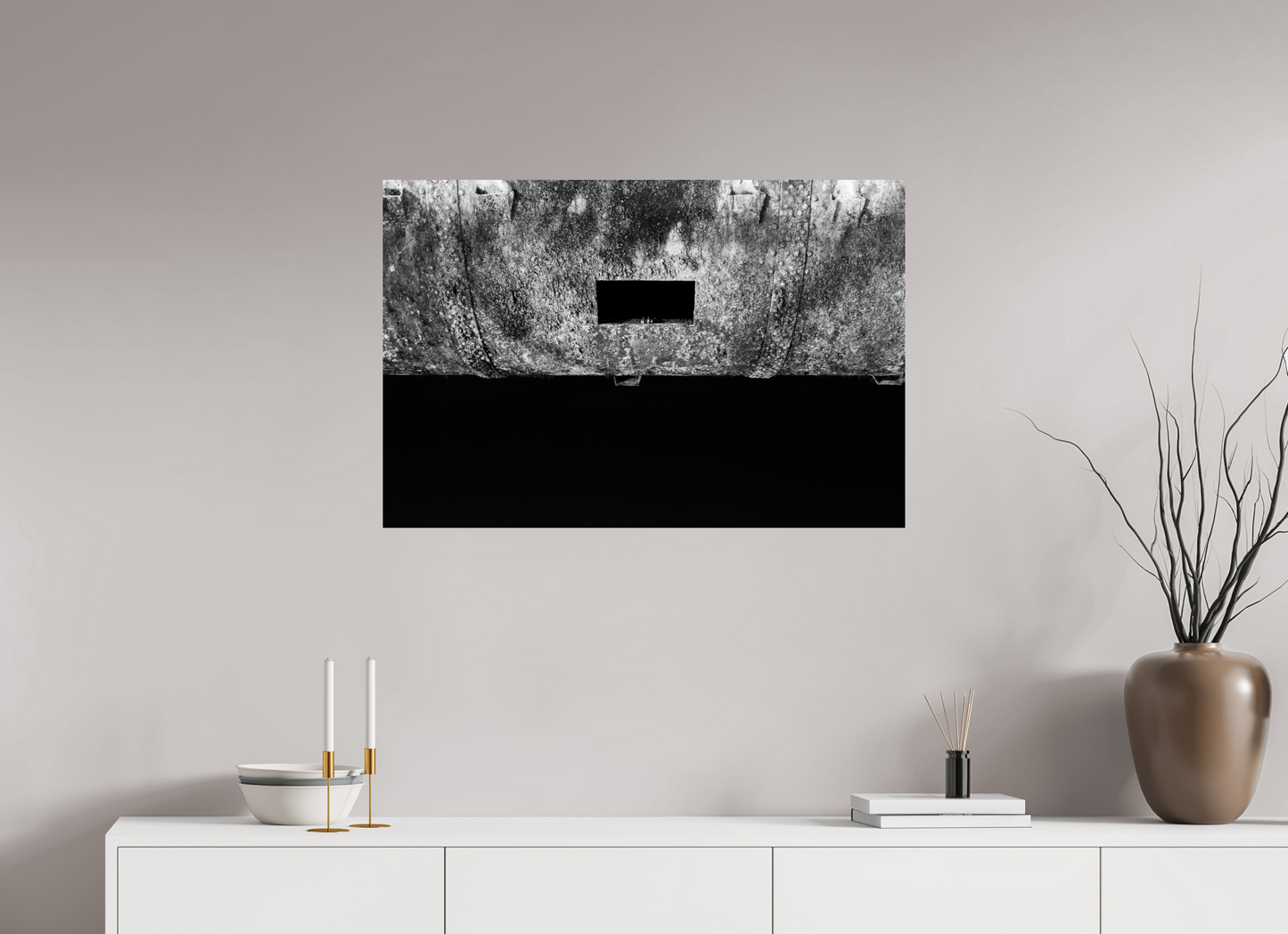 Peek - Abstrakte Schwarzweiß-Fotografie - Hochwertiger Abzug in Galeriequalität