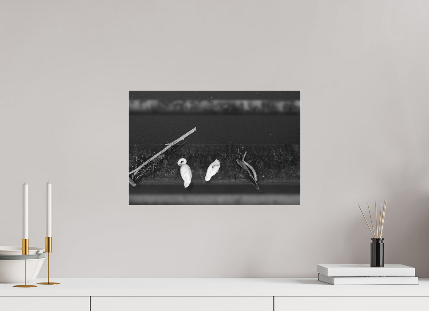 45 x 30 cm, Ilford on Aluminium behind Acrylic Glass Bond - Schwarzweiß-Fotografie - Hochwertiger Abzug in Galeriequalität