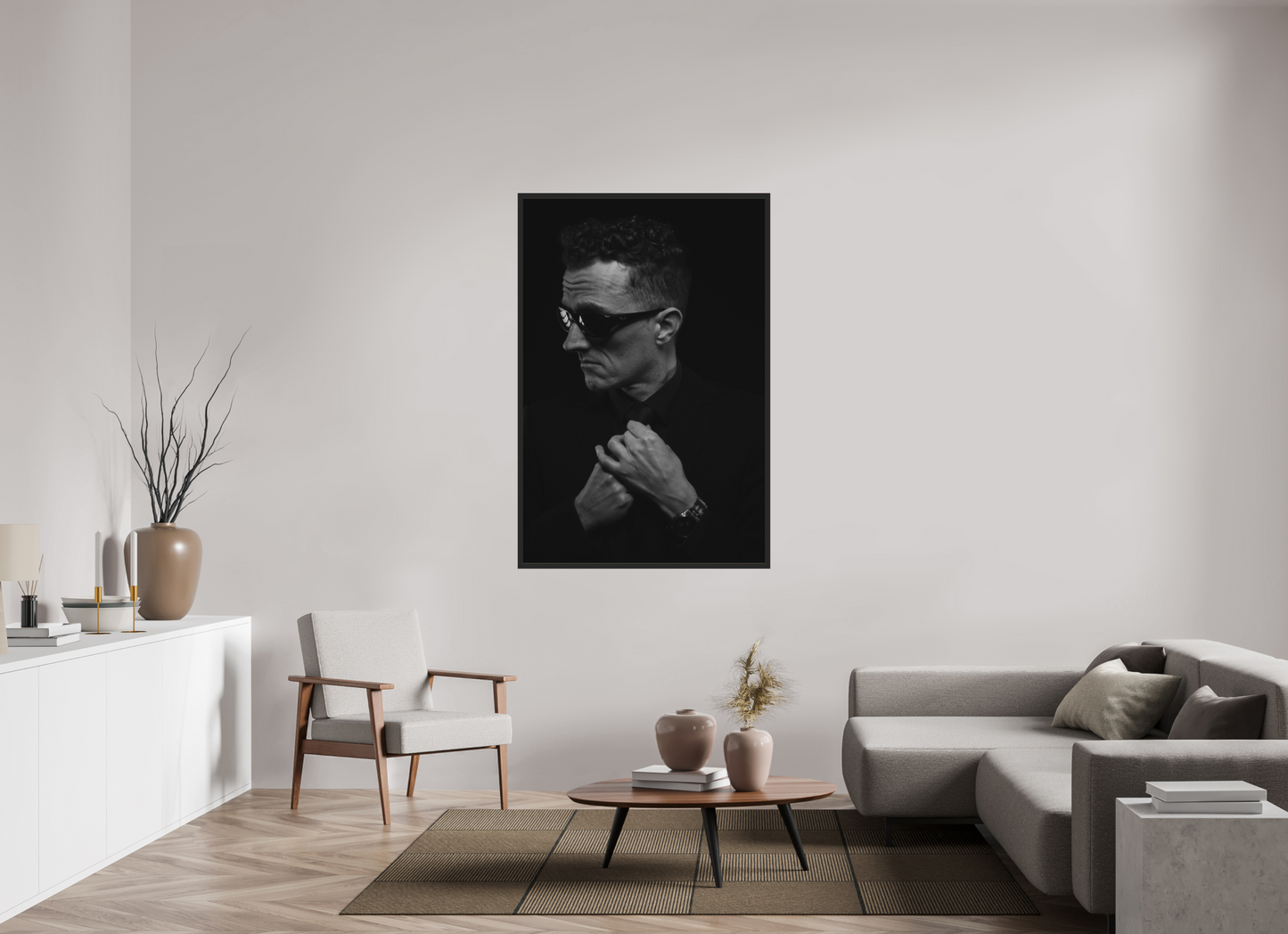 Showdown III - Schwarzweiß-Fotografie, Portrait - Hochwertiger Abzug in Galeriequalität